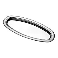 Travessa 59,6x25,6cm Aço Inox Para Peixe Rotonda